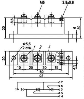 МТТ4/3-80-12 силовой модуль фото 3