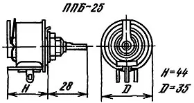 ППБ-25Г-25вт 2 кОм фото 3 ППБ-25Г-25вт 2 кОм фото 3