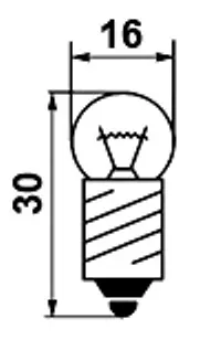 МН-2.5-0.56 Е10/13 лампа накаливания фото 3 МН-2.5-0.56 Е10/13 лампа накаливания фото 3