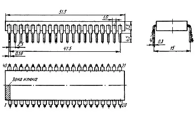 КР1820ВЕ1А микросхема фото 2