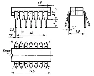 К158ЛА1 микросхема фото 2