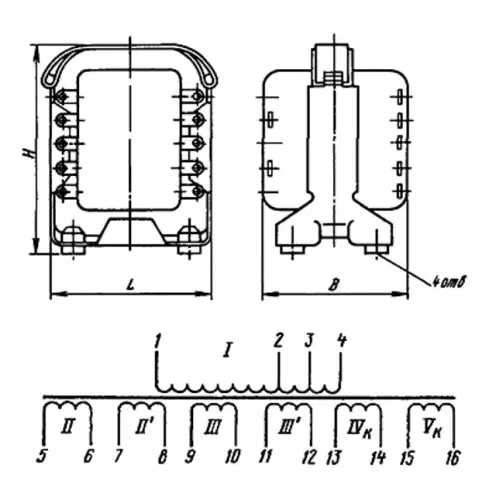 ТПП207-220-400В трансформатор фото 3