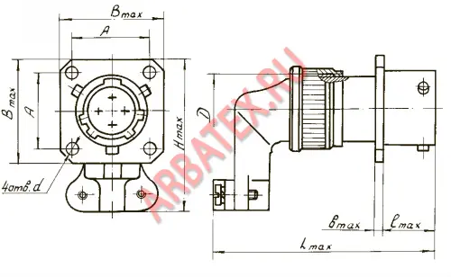 СНЦ23-55/33Р-4-Б-В розетка Разъемы разное фото фото 2