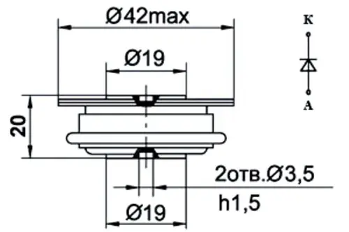 ДЛ123-320-12 диод фото 2 ДЛ123-320-12 диод фото 2