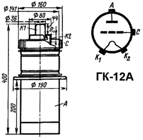 ГК-12А генераторный триод фото 3