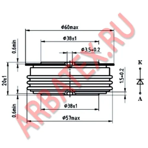 ДЧ143-800-10-1 диод фото 3 ДЧ143-800-10-1 диод фото 3