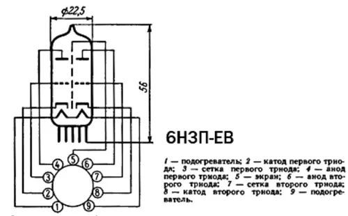 6Н3П-ЕВ радиолампа фото 3 6Н3П-ЕВ радиолампа фото 3
