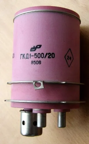 ГКД1-500/20 газотрон мощный импульсный фото 2