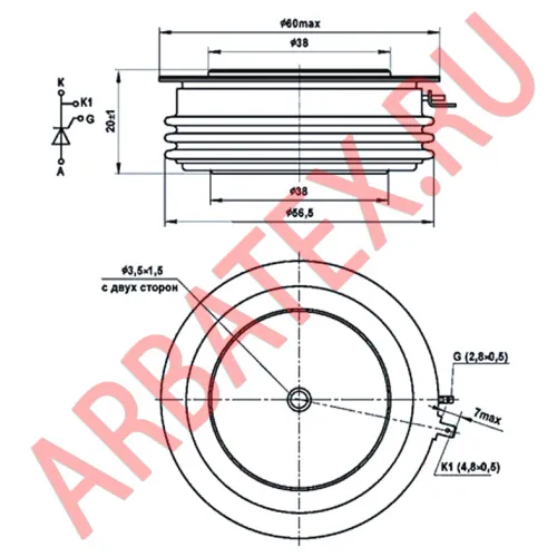 ТБ243-320-11-731 тиристор фото 3 ТБ243-320-11-731 тиристор фото 3