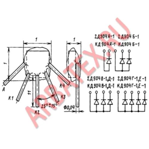КД904А диодная сборка фото 3 КД904А диодная сборка фото 3